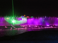 Het kleurrijke RGB Openluchtlaserlicht toont met het Schermprojector van het Laserwater leverancier